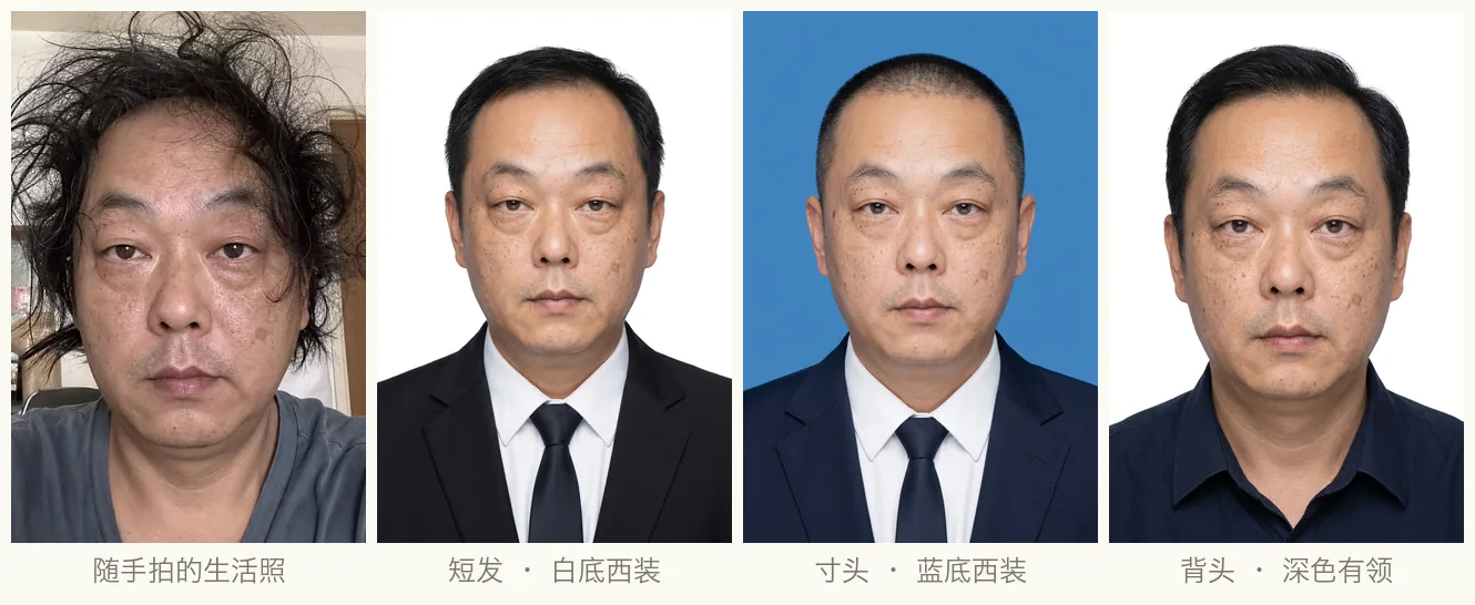 随手拍的生活照也能出正式证件照